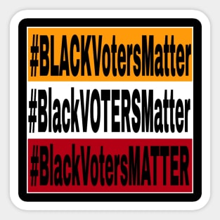 Black Voters Matter - Tri-Color - Back Sticker